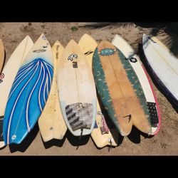 Surfboards They Range From $50 To $125