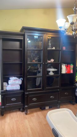 Free Modern China 3 piece cabinet