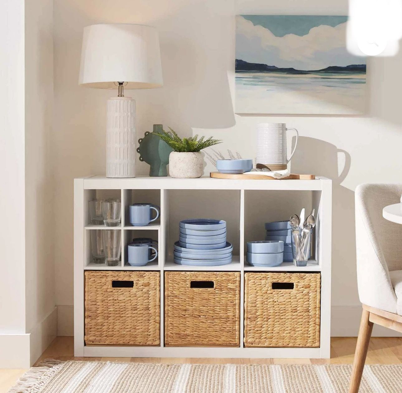 ✨ NEW 6-Cube Storage Organizer – White Texture – Brand New in Box! ✨