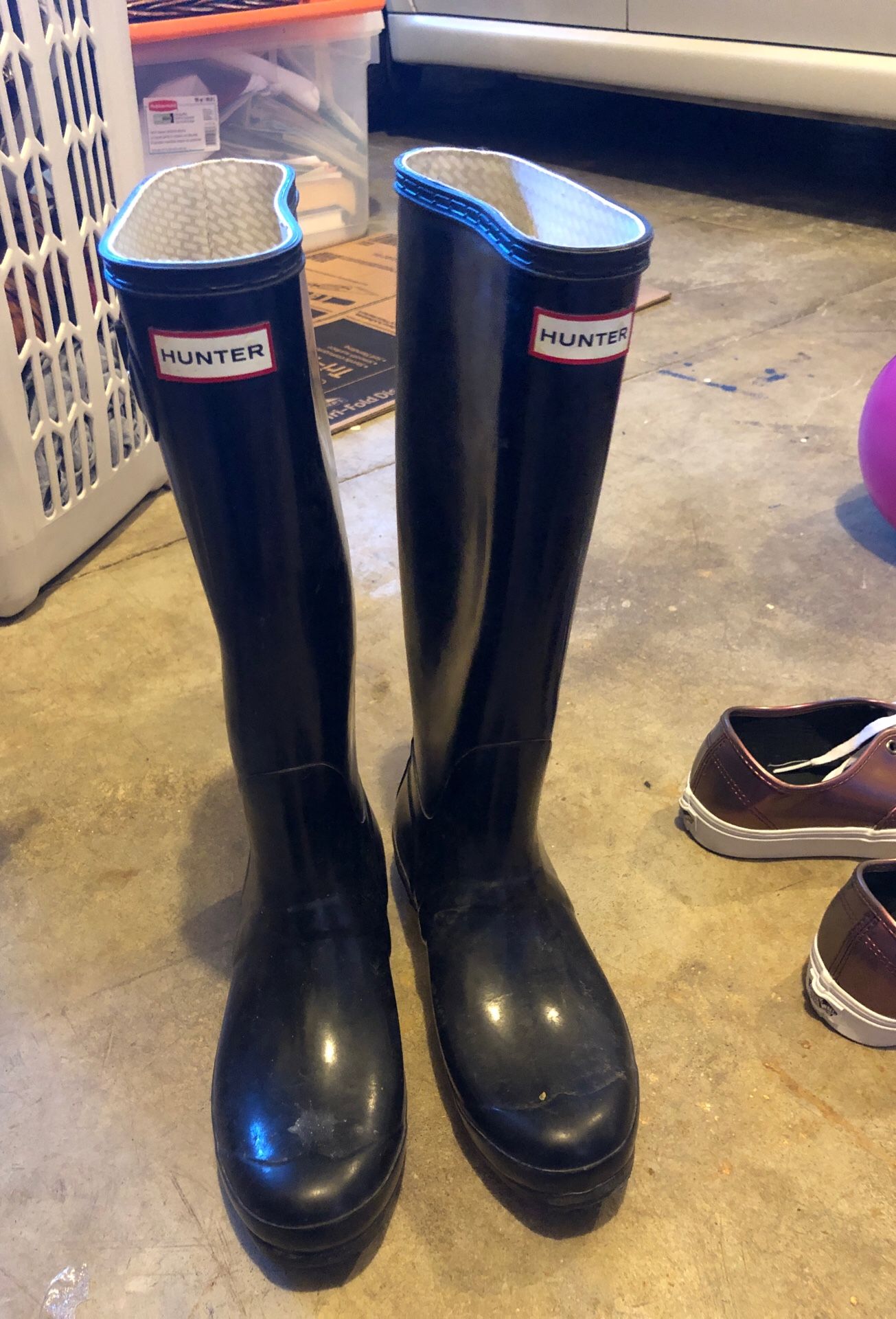 Hunter rain boots BLACK