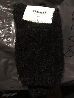 Express women’s Cozy boot socks , black