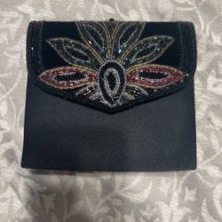 Black Hand Back Floral Design