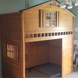 Kids Tree House Bunk Bed