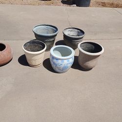 Large Planter Pots And Terracotta Hose Reeler