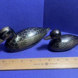 Antique Duck Pair Brass? 