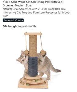 Brand new : Solid Wood Cat Scratching Post