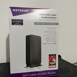 NETGEAR N600 Wifi Cable Modem Router 802.11n Dual Band Gigabit