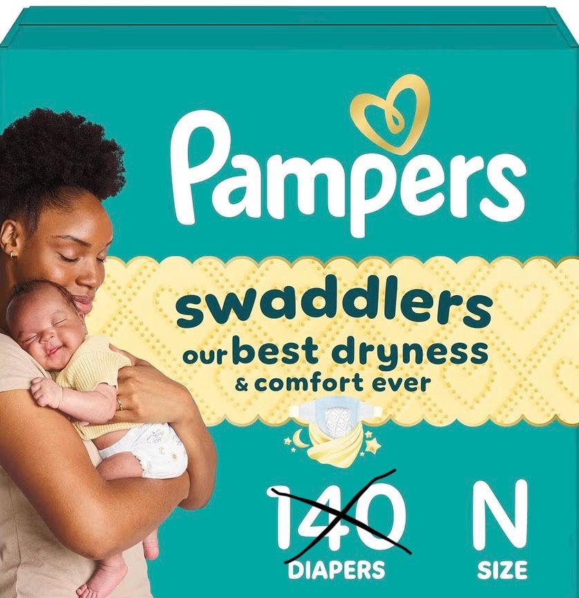 32 Pampers Swaddlers Diapers Newborn