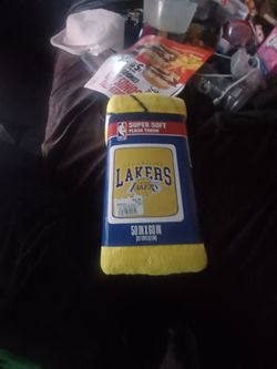 NBA soft plush throw la lakers for sale