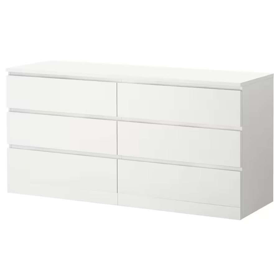 6-drawer dresser, white