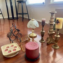 Candles, Candle Holder, Lamp Etc 