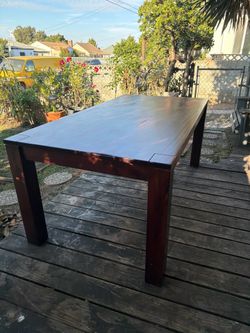 WOODEN DINNER TABLE 38 inch X 72 inche