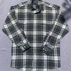 Vintage Robinson's Private Stock men’s plaid long sleeve large