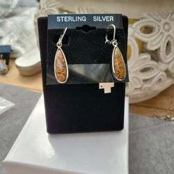 Jasper Script Earrings 