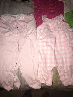 22 piece baby girl lot 0-6 mos