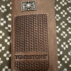 Tombstone checkbook Wallet