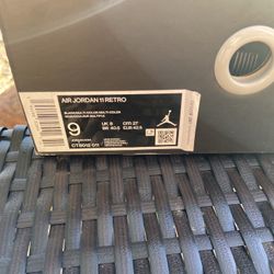 Air Jordan 11 Retro Black Size 9 – With Box & Receipt – Excellent Condition