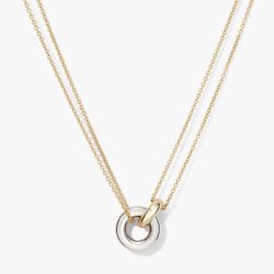 Mejuri 18k Gold vermeil Linked Two-toned Necklace
