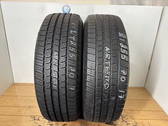2 tires 255 70 17 Michelin defender ltx m/s Like new no repairs