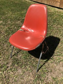 Herman Miller Eames Fiberglass Stackable Shell Leather Cover