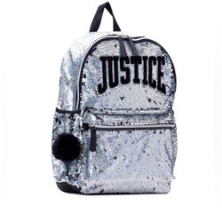 Justice Backpack With Pom