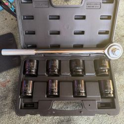 Pittsburgh Pro CR-MO 8 Pieces Jumbo Impact Sockets Set 