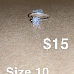 Silver Ring Size 10