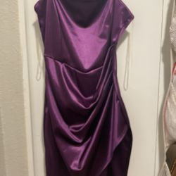 Purple Mid Thigh Dress