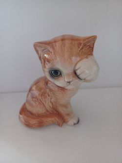 Goebel Ginger Calico Cat Figure  5”