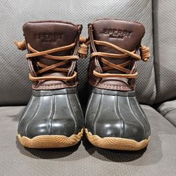 Like New, Sperry Child Saltwater Duck Boots