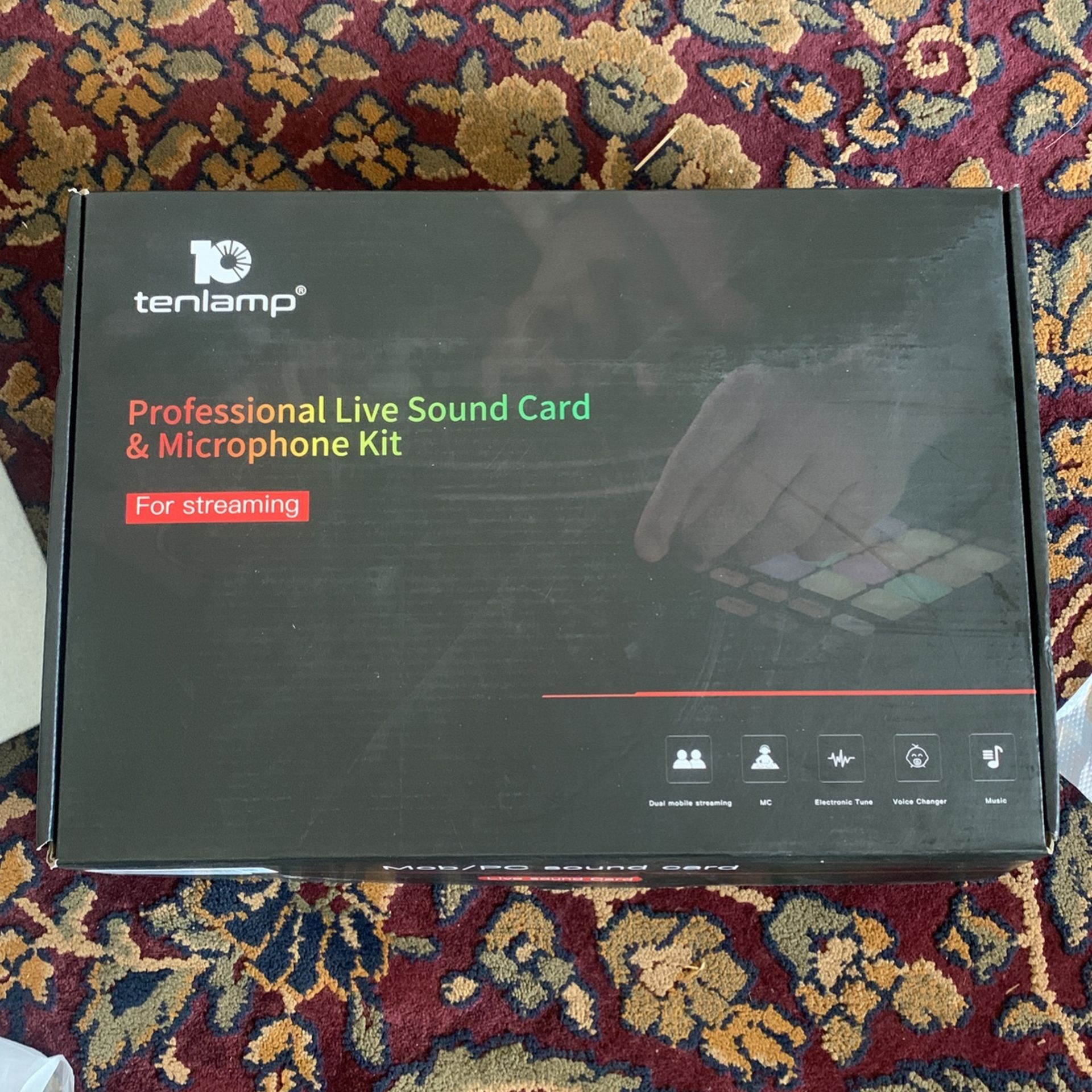10 Tenlamp Professional Live Sound Card & Microphone Kit (For Streaming)