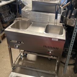 New In Box Deep Fryer For Gas Propane/ Nuevo En Caja Fridora De 2 Canastas