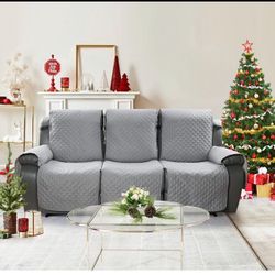 Recliner Sofa Slipcover Couch Covers for 3 Cushion Couch, Pet Sofa Cover for 3 Seat Recliner Sofa, Washable Reclining Sofa Cover Furniture Protector w