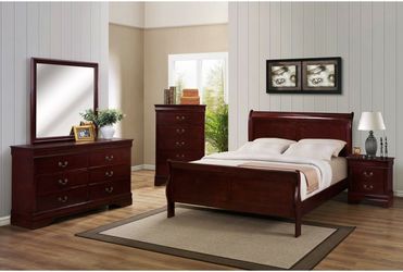 Nice Philip Cherry Wood Queen bed.