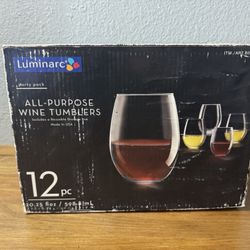 (PARTY PACK ALL - PURPOSE WINE TUMBLERS 12” PC. OK)