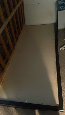 Floating bed frame