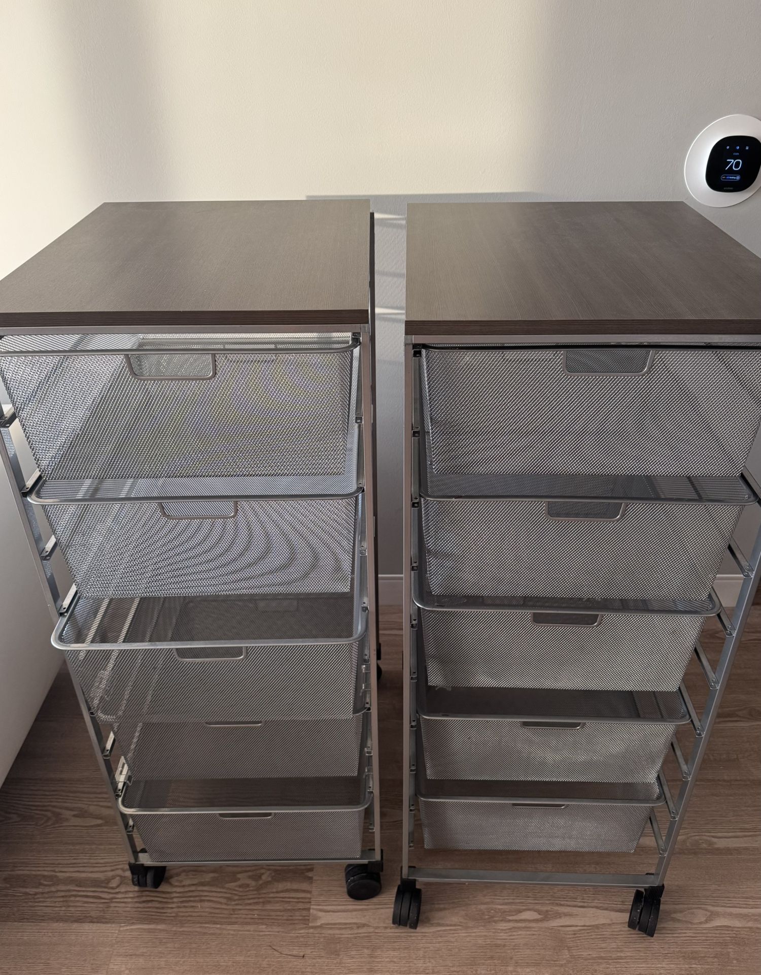 Elfa 5 drawer storage unit by Container Store