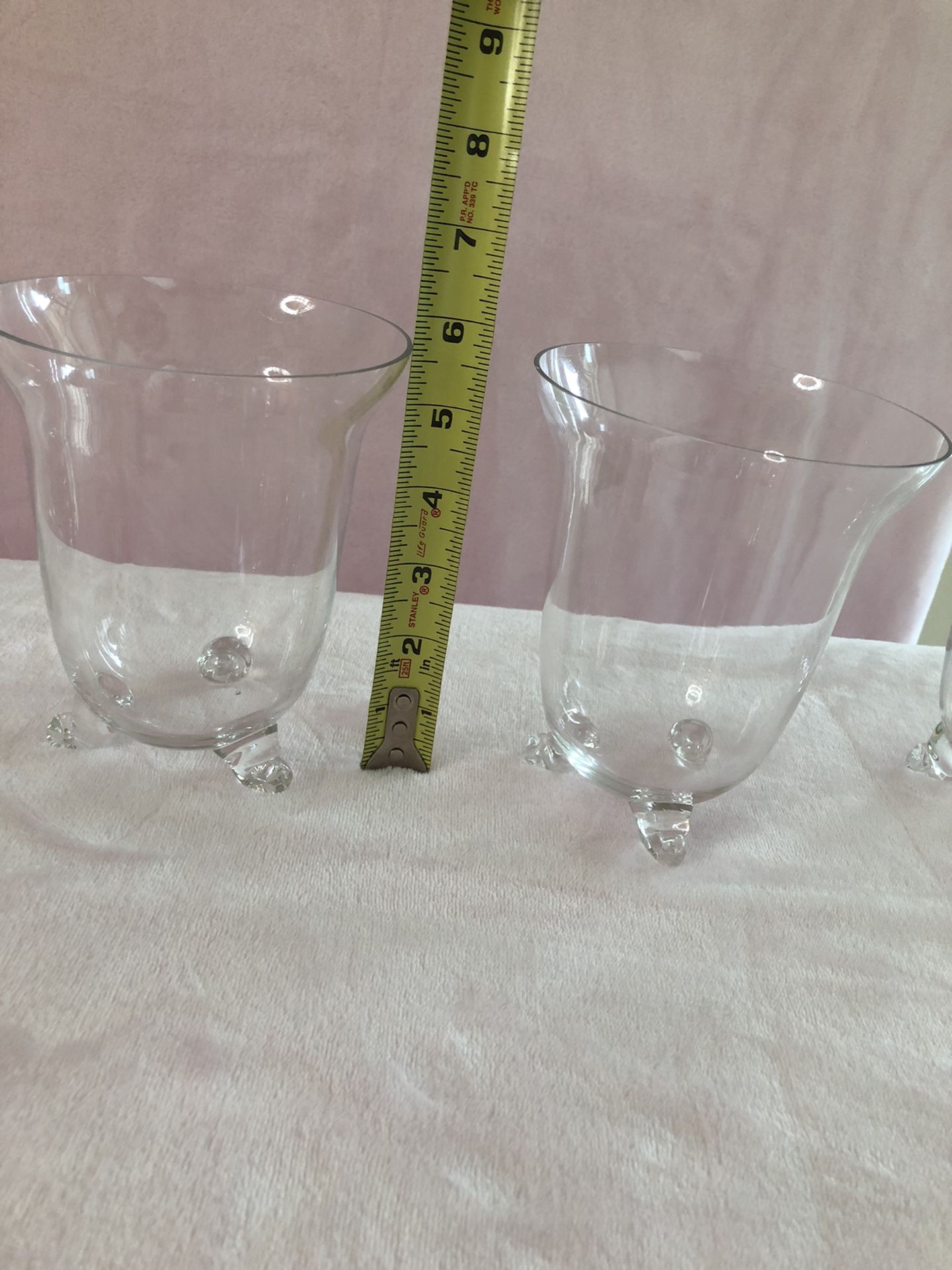 75 glass vases plus 4 taller vases