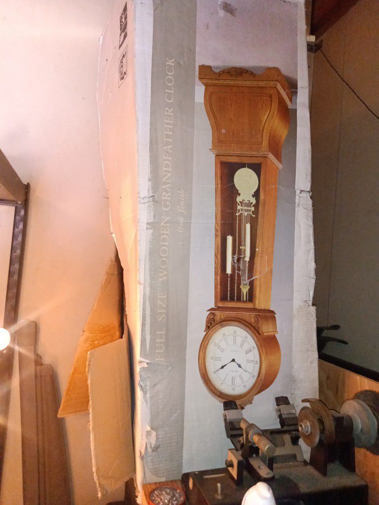 Full Size Wooden Grandfather Clock