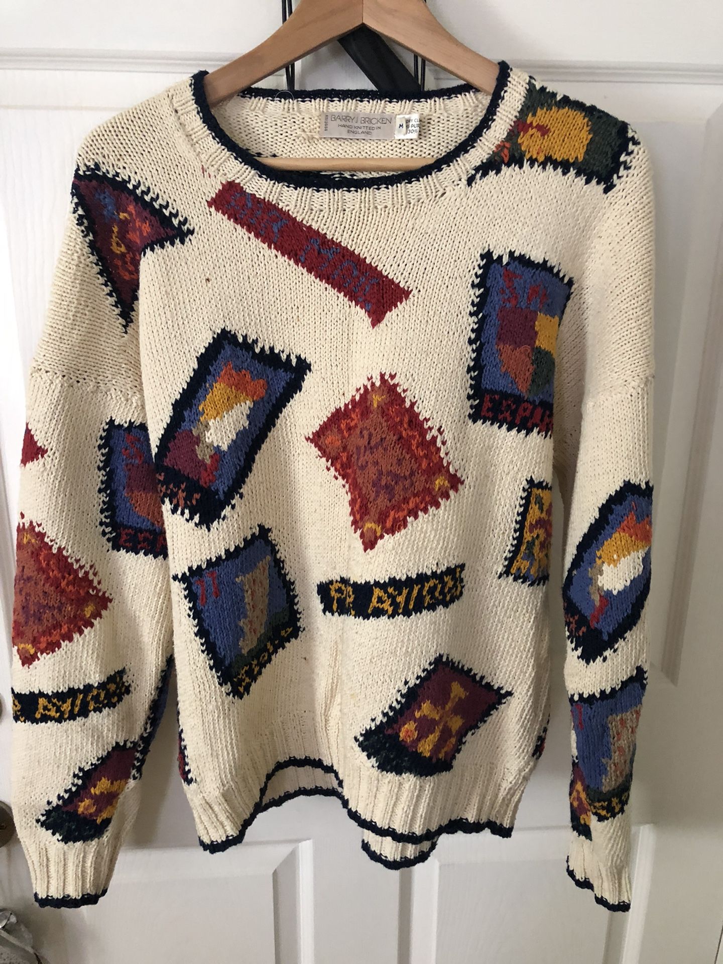 Cotton/linen Crew Neck Sweater