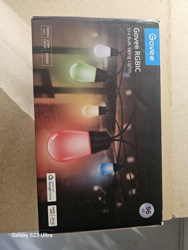 Govee RGBIC S14 Outdoor String Lights 96ft