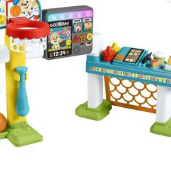 Fisher-Price Laugh & Learn 4-in-1 Game Experience Sports Activity Center & Toddler Learning Toy
