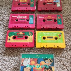 Various Disney Cassette Tapes