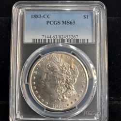 1883-CC MS-63 Morgan Silver Dollar