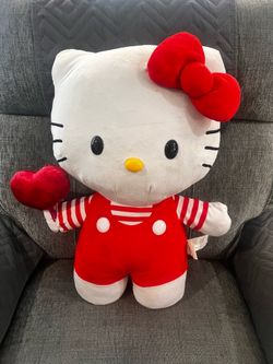 HELLO KITTY VERY LARGE 20 INCH PLUSH !! GREAT CONDITION