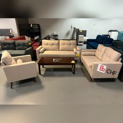 3 Pc livingroom sofa set (Sofa + loveseat + chair)