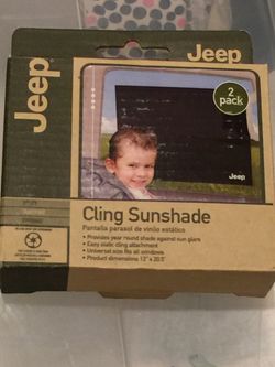 Universal car cling sun shade - UV protection - $8
