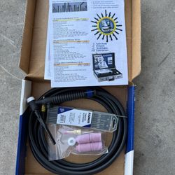 RADNOR™ 17V-12-BRK 150 Amp Air Cooled TIG Torch With 60° Head, 12.5' Cable And Kit