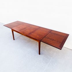 Monumental Danish Modern Rosewood Extension Dining Table by Skovby