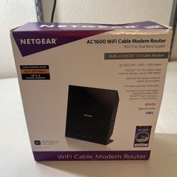 NETGEAR AC1600 WiFi Cable Modern Router
